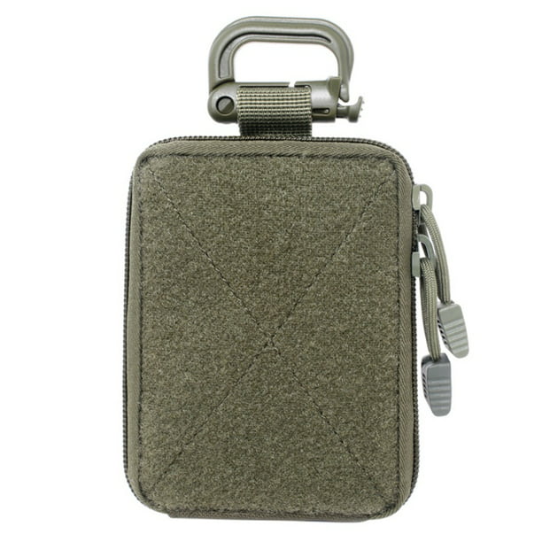 2x Utility Molle Pouch Edc Gadget Pocket Tactical Hanging Belt Waist Bag Black